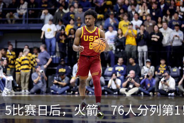 5比赛日后，火箭、76人分列第1！4队拉胯，5队成惊喜！